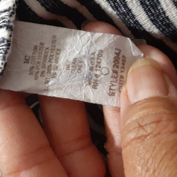 Vintange IC By Connie K Swing Blazer Striped Black White Women's Large BOHO - Picture 8 of 8